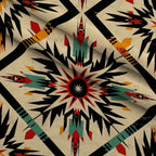 Chieftain Spirit Pattern 10 Fleece Fabric — fleece fabric folded close-up preview (mv-fleece-v1:lying)