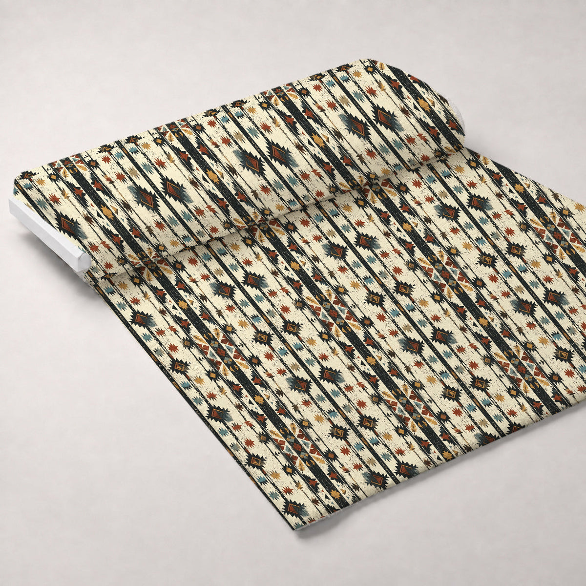 Chieftain Spirit Pattern 3 Fleece Fabric — fleece fabric unrolled bolt preview (mv-fleece-v1:bolt)