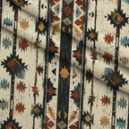 Chieftain Spirit Pattern 3 Fleece Fabric — fleece fabric folded close-up preview (mv-fleece-v1:lying)