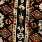 Chieftain Spirit Pattern 5 Fleece Fabric — fleece fabric folded close-up preview (mv-fleece-v1:lying)