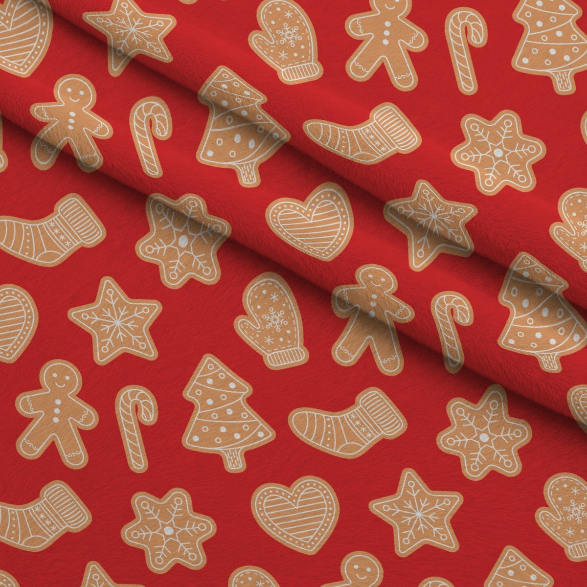 Christmas Treats Candy Pattern 7 Fleece Fabric — fleece fabric folded close-up preview (mv-fleece-v1:lying)