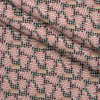 Christmas Tree Cakes Pattern 1 Fleece Fabric — fleece fabric folded close-up preview (mv-fleece-v1:lying)