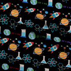 Classroom Doodles Pattern 3 Fleece Fabric — fleece fabric folded close-up preview (mv-fleece-v1:lying)