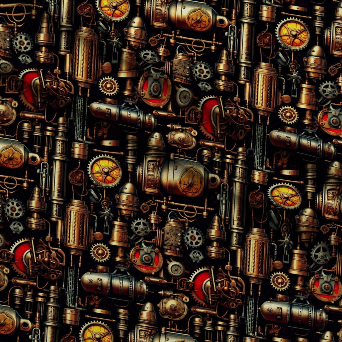 Clockwork Skies Pattern 2 Fleece Fabric — fleece fabric folded close-up preview (mv-fleece-v1:lying)