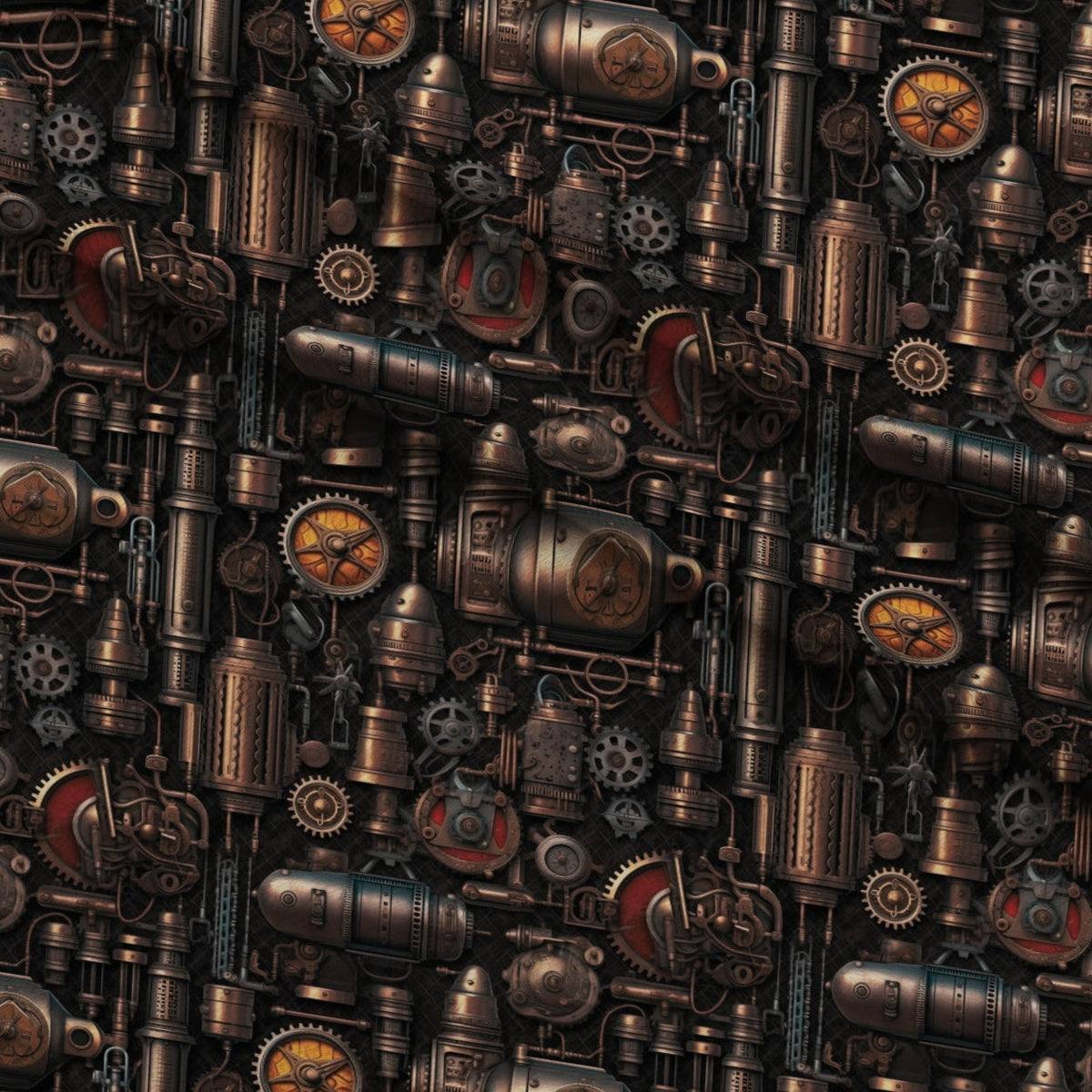 Clockwork Skies Pattern 5 Fleece Fabric — fleece fabric folded close-up preview (mv-fleece-v1:lying)