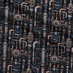 Clockwork Skies Pattern 6 Fleece Fabric — fleece fabric folded close-up preview (mv-fleece-v1:lying)