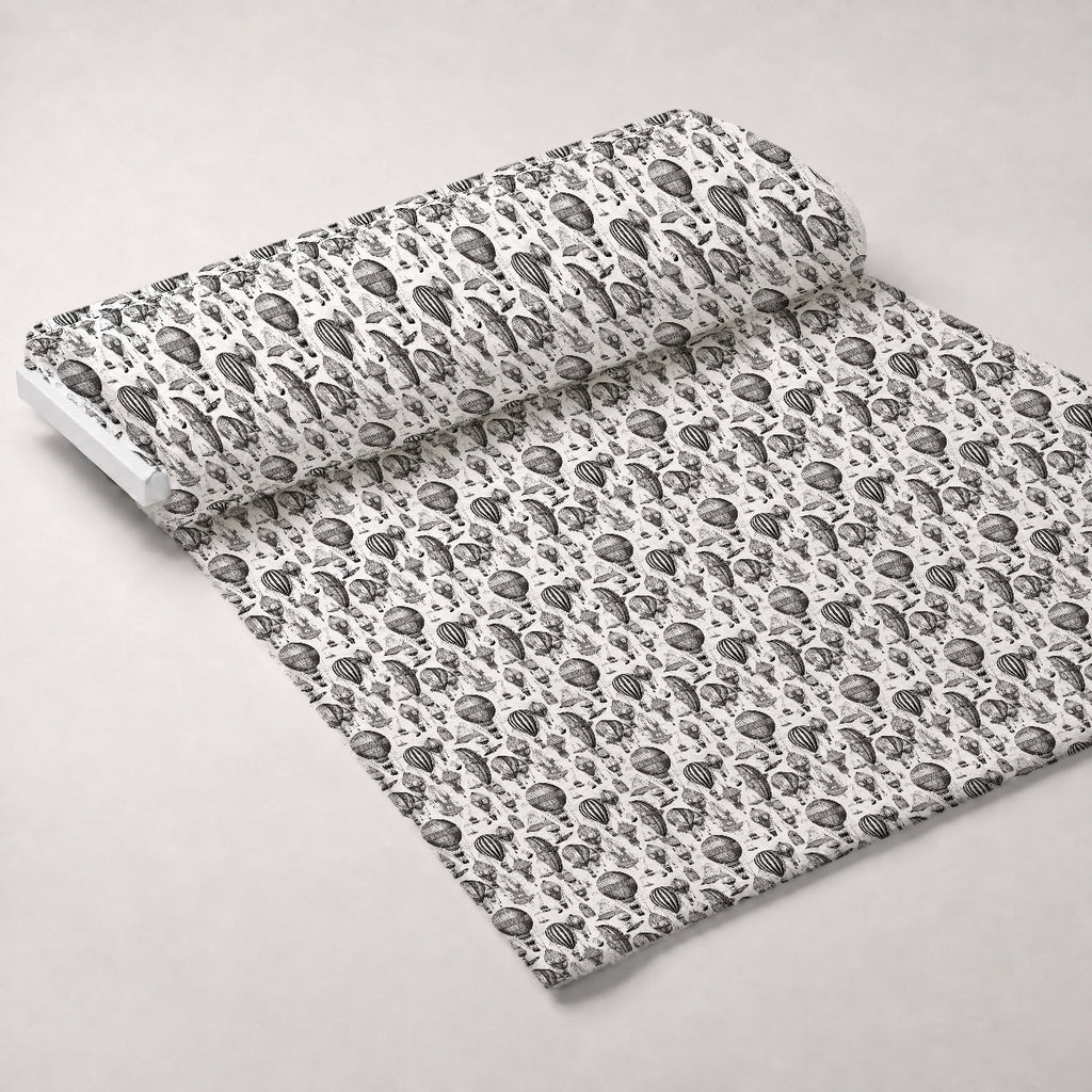 Clockwork Skies Pattern 9 Fleece Fabric — fleece fabric unrolled bolt preview (mv-fleece-v1:bolt)