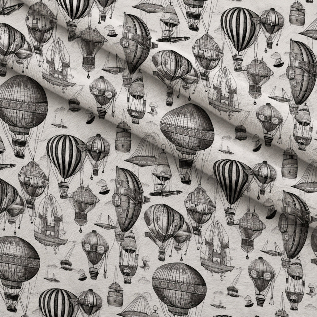 Clockwork Skies Pattern 9 Fleece Fabric — fleece fabric folded close-up preview (mv-fleece-v1:lying)