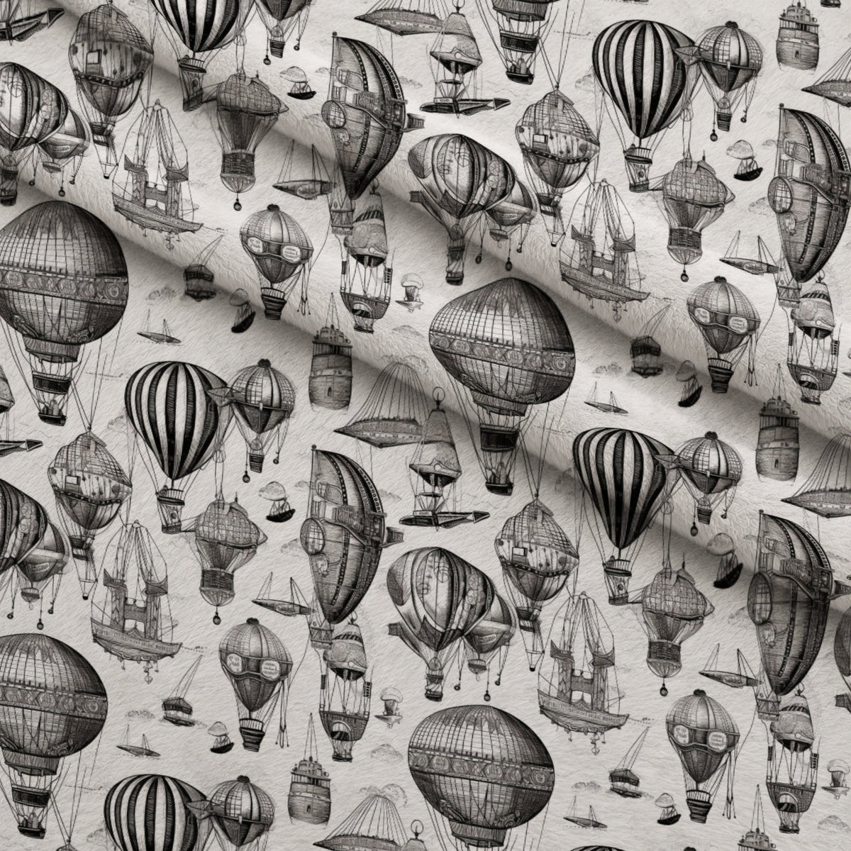 Clockwork Skies Pattern 9 Fleece Fabric — fleece fabric folded close-up preview (mv-fleece-v1:lying)