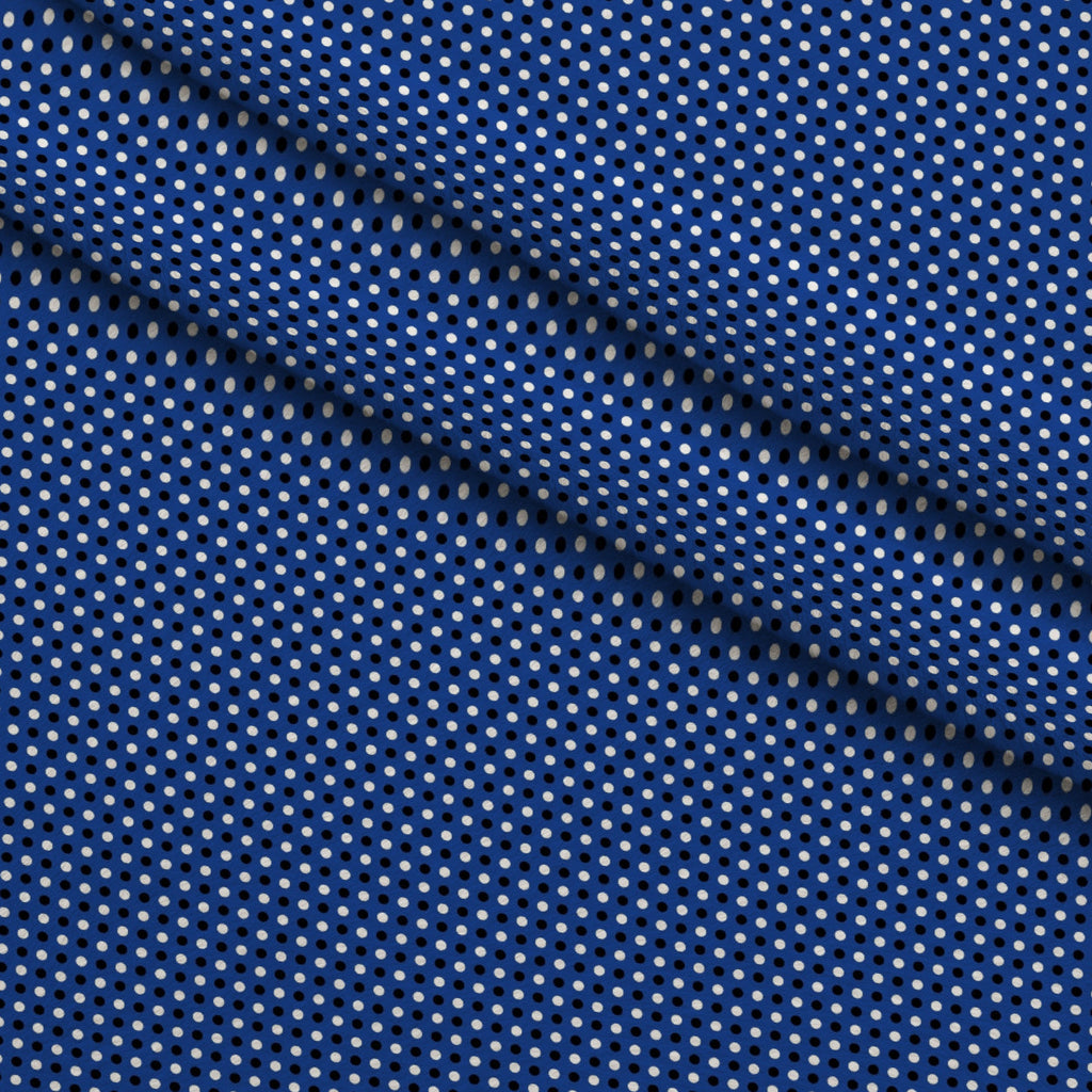 Cobalt Paisley Pattern 2 Fleece Fabric — fleece fabric folded close-up preview (mv-fleece-v1:lying)