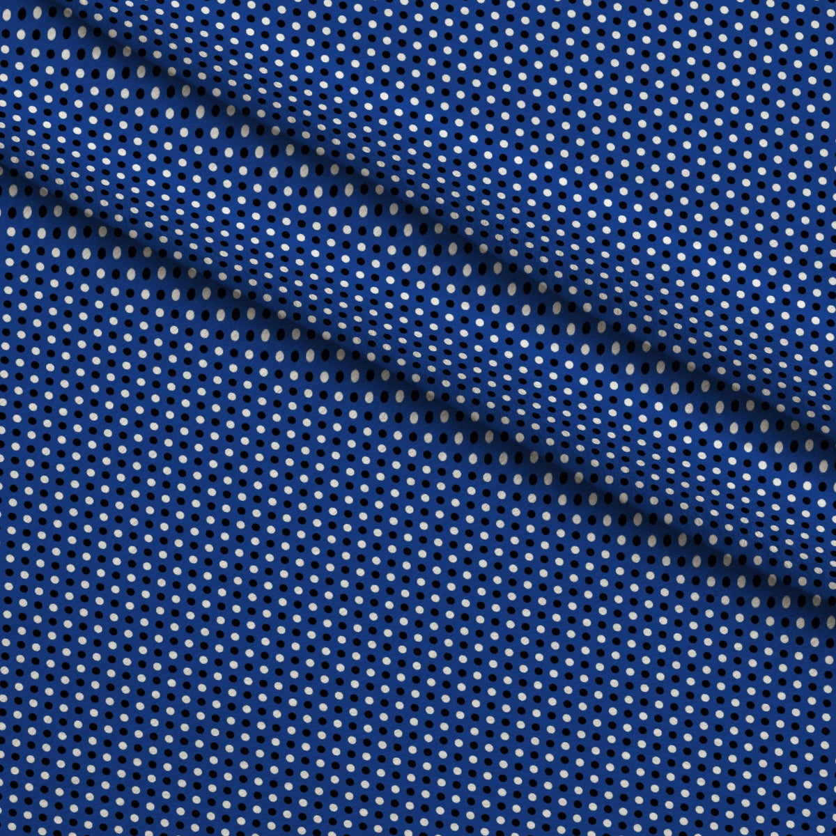 Cobalt Paisley Pattern 2 Fleece Fabric — fleece fabric folded close-up preview (mv-fleece-v1:lying)