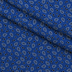 Cobalt Paisley Pattern 3 Fleece Fabric — fleece fabric folded close-up preview (mv-fleece-v1:lying)