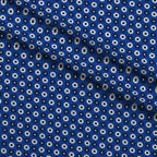 Cobalt Paisley Pattern 7 Fleece Fabric — fleece fabric folded close-up preview (mv-fleece-v1:lying)