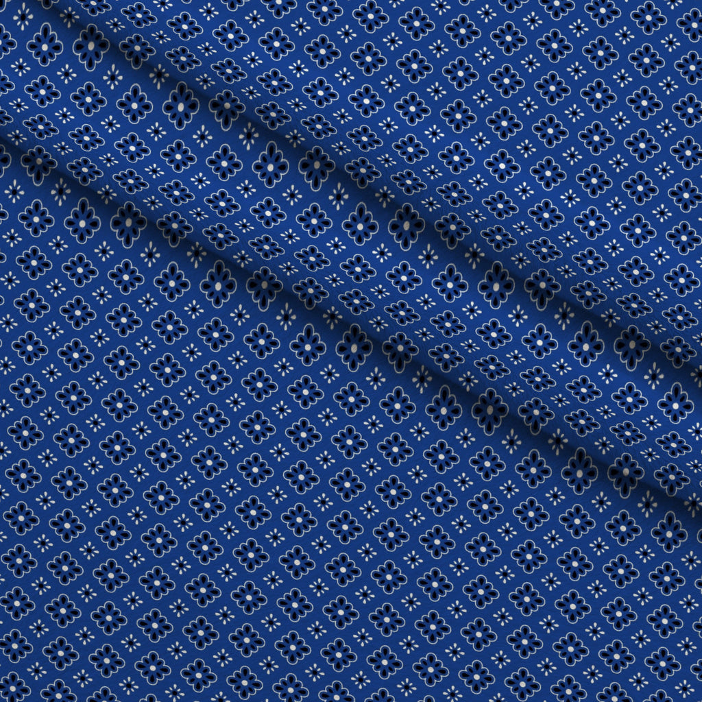 Cobalt Paisley Pattern 9 Fleece Fabric — fleece fabric folded close-up preview (mv-fleece-v1:lying)
