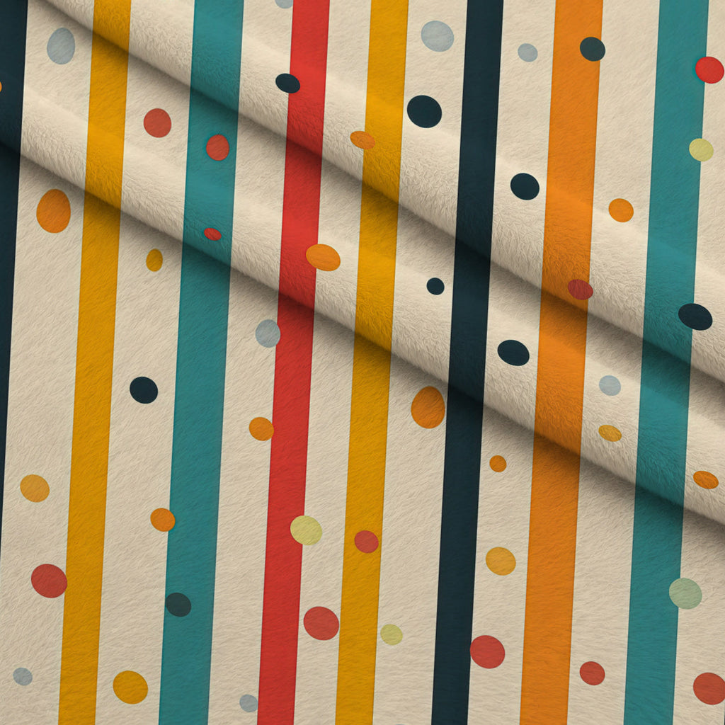 Confetti Parade Pattern 1 Fleece Fabric — fleece fabric folded close-up preview (mv-fleece-v1:lying)
