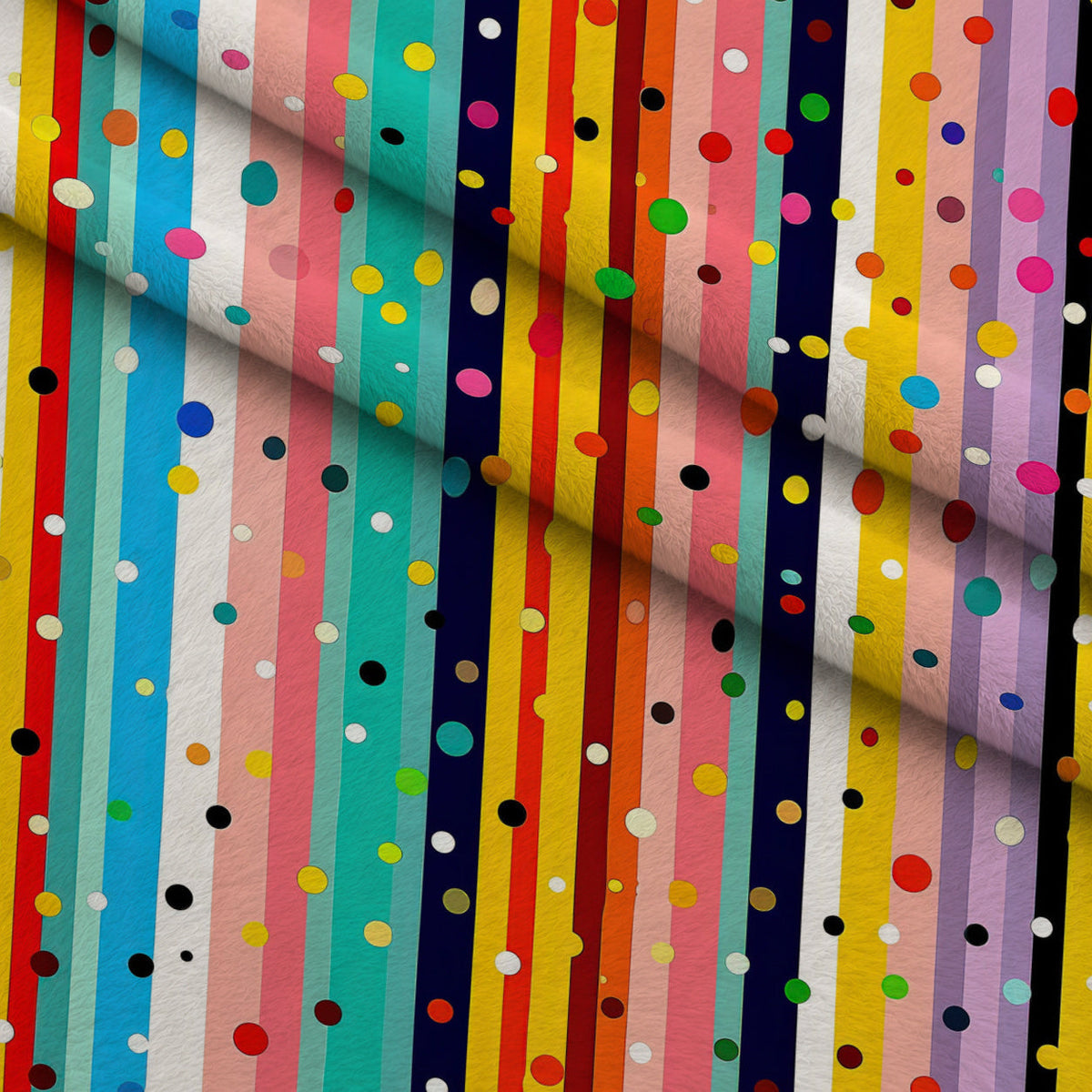 Confetti Parade Pattern 10 Fleece Fabric — fleece fabric folded close-up preview (mv-fleece-v1:lying)
