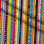 Confetti Parade Pattern 2 Fleece Fabric — fleece fabric folded close-up preview (mv-fleece-v1:lying)