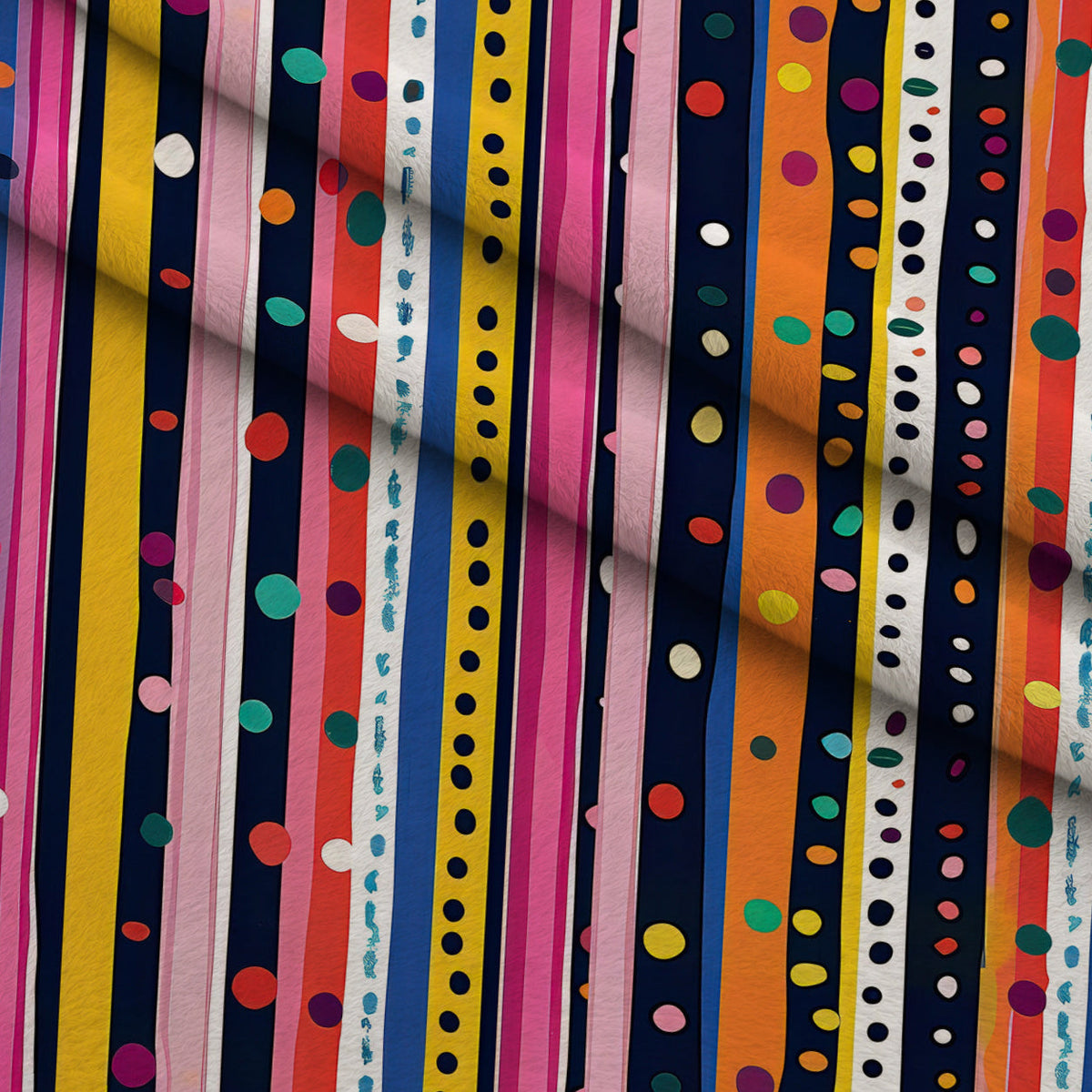 Confetti Parade Pattern 4 Fleece Fabric — fleece fabric folded close-up preview (mv-fleece-v1:lying)