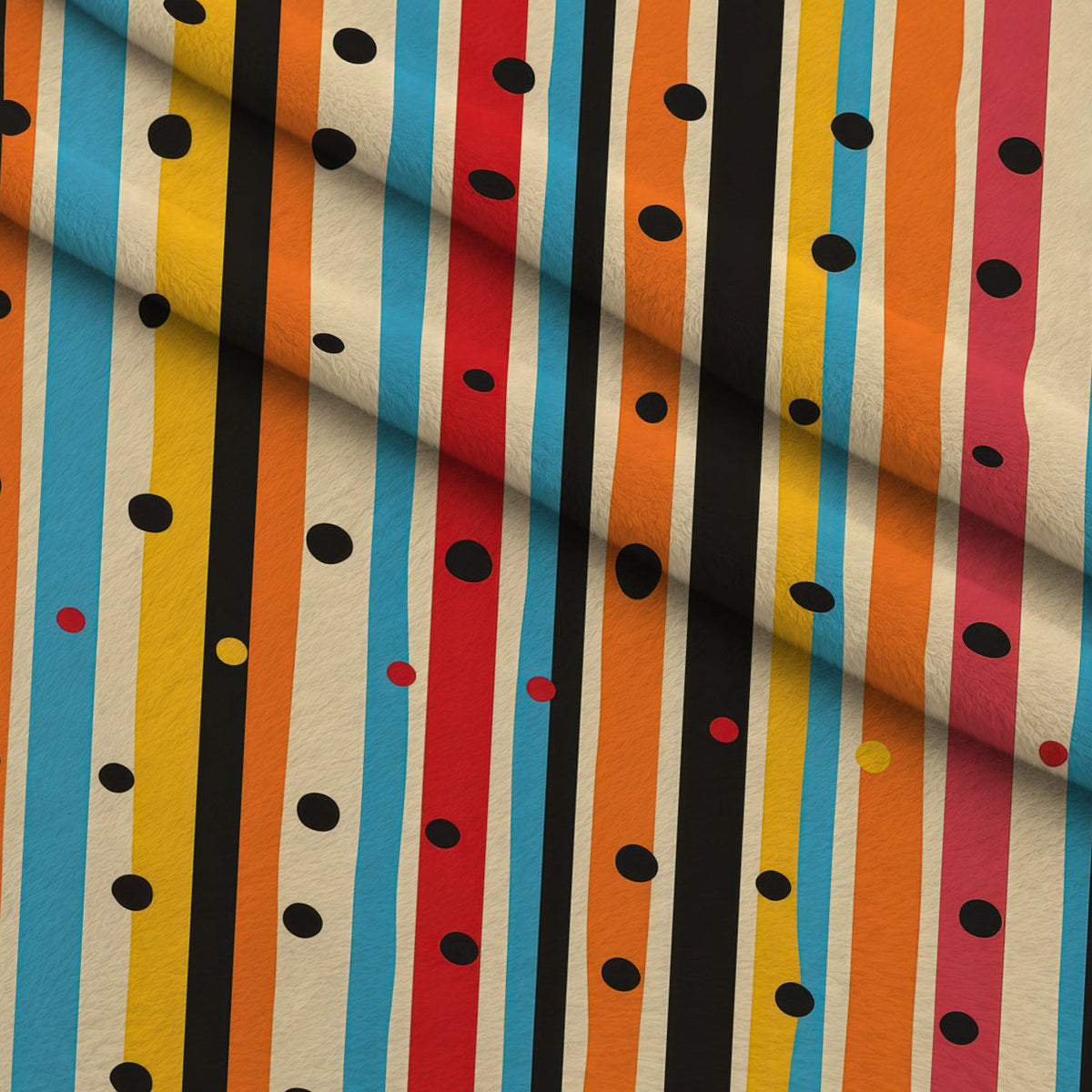 Confetti Parade Pattern 5 Fleece Fabric — fleece fabric folded close-up preview (mv-fleece-v1:lying)
