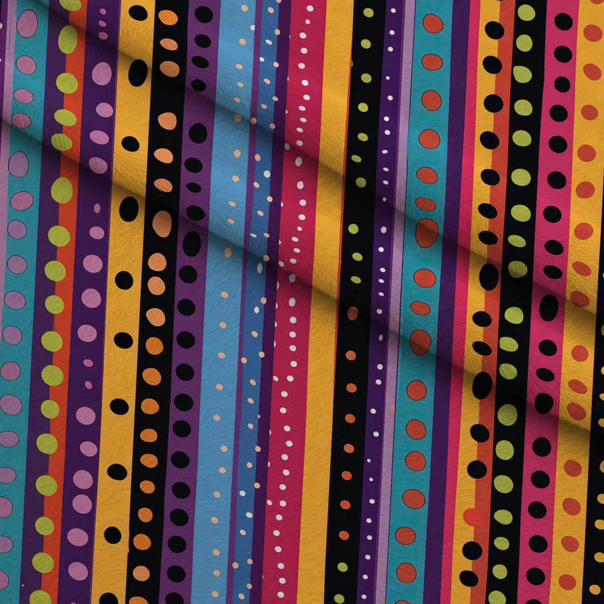 Confetti Parade Pattern 6 Fleece Fabric — fleece fabric folded close-up preview (mv-fleece-v1:lying)