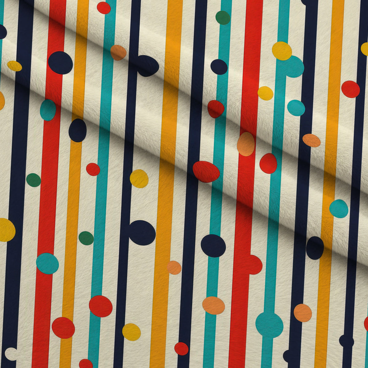 Confetti Parade Pattern 7 Fleece Fabric — fleece fabric folded close-up preview (mv-fleece-v1:lying)
