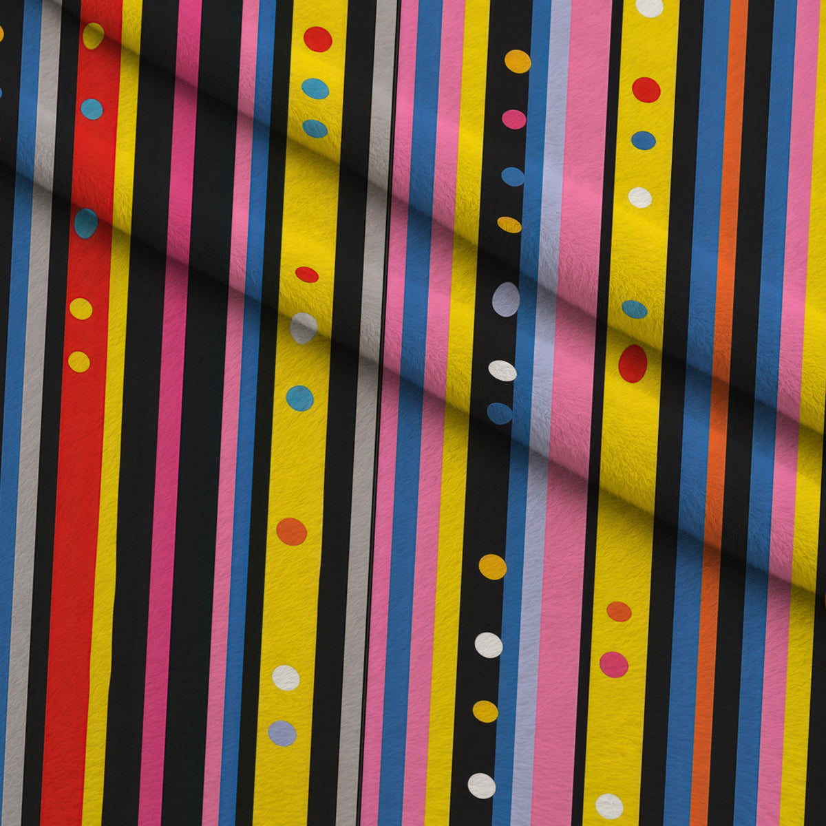 Confetti Parade Pattern 8 Fleece Fabric — fleece fabric folded close-up preview (mv-fleece-v1:lying)