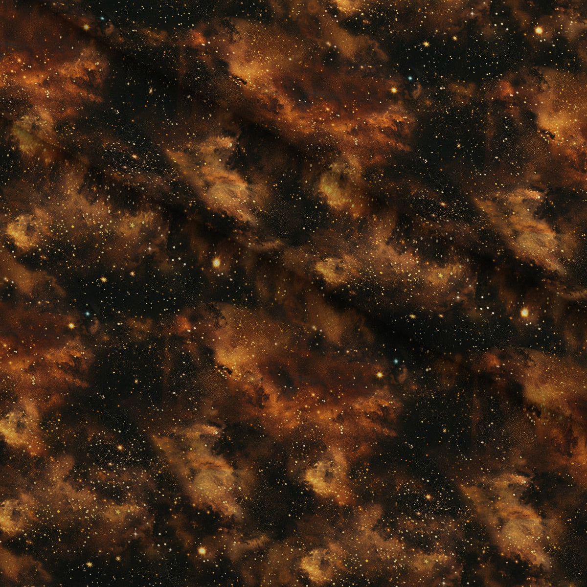 Copper Nebula Pattern 1 Fleece Fabric — fleece fabric folded close-up preview (mv-fleece-v1:lying)