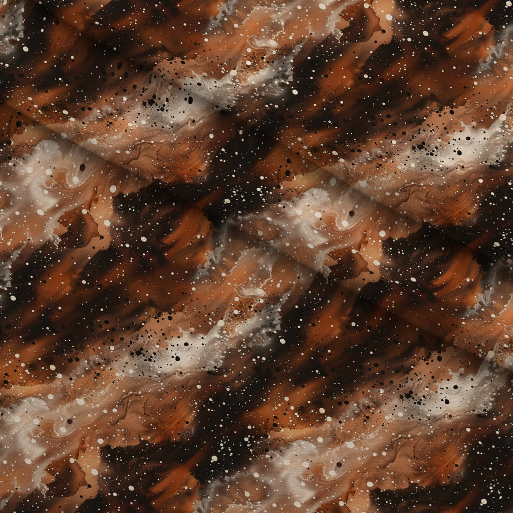 Copper Nebula Pattern 13 Fleece Fabric — fleece fabric folded close-up preview (mv-fleece-v1:lying)