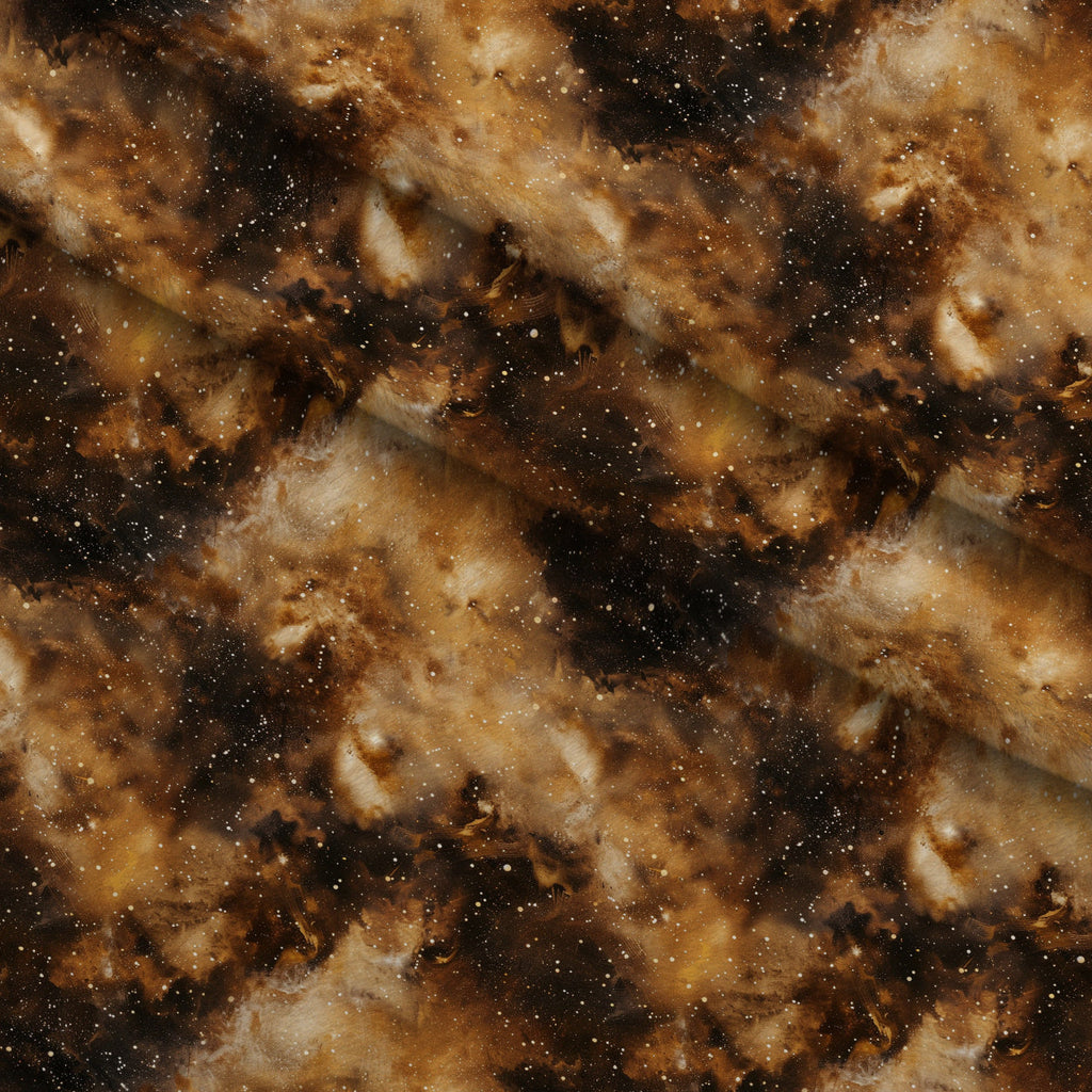 Copper Nebula Pattern 5 Fleece Fabric — fleece fabric folded close-up preview (mv-fleece-v1:lying)