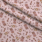 Coquette Teaching School Fleece Fabric — fleece fabric folded close-up preview (mv-fleece-v1:lying)