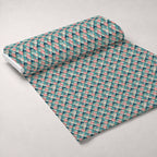 Coral Lagoon Pattern 5 Fleece Fabric — fleece fabric unrolled bolt preview (mv-fleece-v1:bolt)