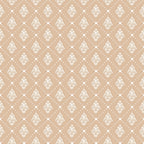 beige, cream, white, damask motifs, ornate flourishes, decorative scrollwork, polka dots, geometric pattern, repeating design, vintage style, elegant motifs,, fabric panel, country christmas, seasonal fabric, intricate details, dotted background, coordinating pattern, crafting material, sewing fabric