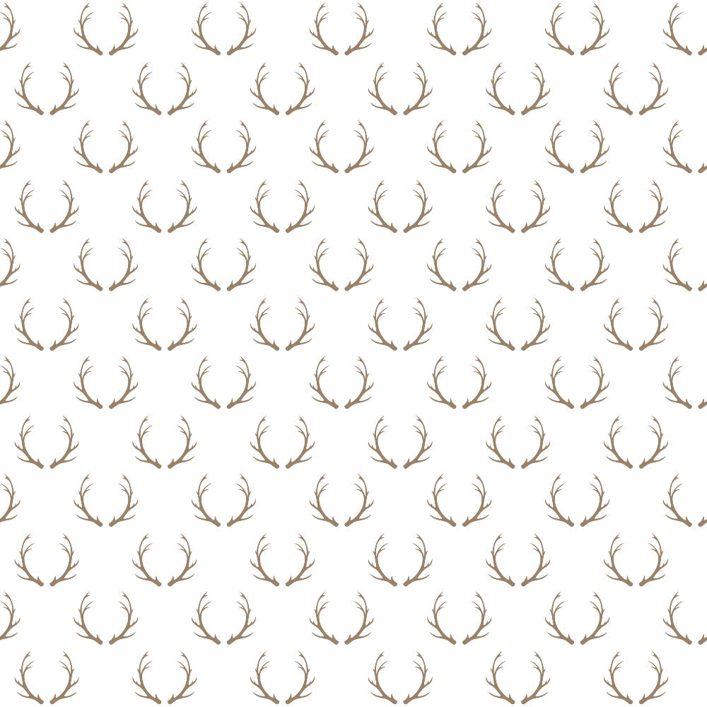 beige, cream, antlers, deer horns, repeating pattern, small scale, woodland, hunting, rustic, country style, christmas, holiday,, fabric panel, neutral tones, minimalist, scattered motifs, winter theme, nature inspired, craft fabric