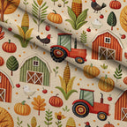 Countryside Charm Pattern 5 Fleece Fabric — fleece fabric folded close-up preview (mv-fleece-v1:lying)