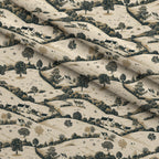 Countryside Cottages Pattern 3 Fleece Fabric — fleece fabric folded close-up preview (mv-fleece-v1:lying)