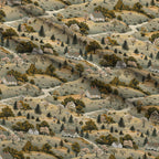 Countryside Cottages Pattern 5 Fleece Fabric — fleece fabric folded close-up preview (mv-fleece-v1:lying)