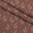 Cowboy Christmas Pattern 3 Fleece Fabric — fleece fabric folded close-up preview (mv-fleece-v1:lying)