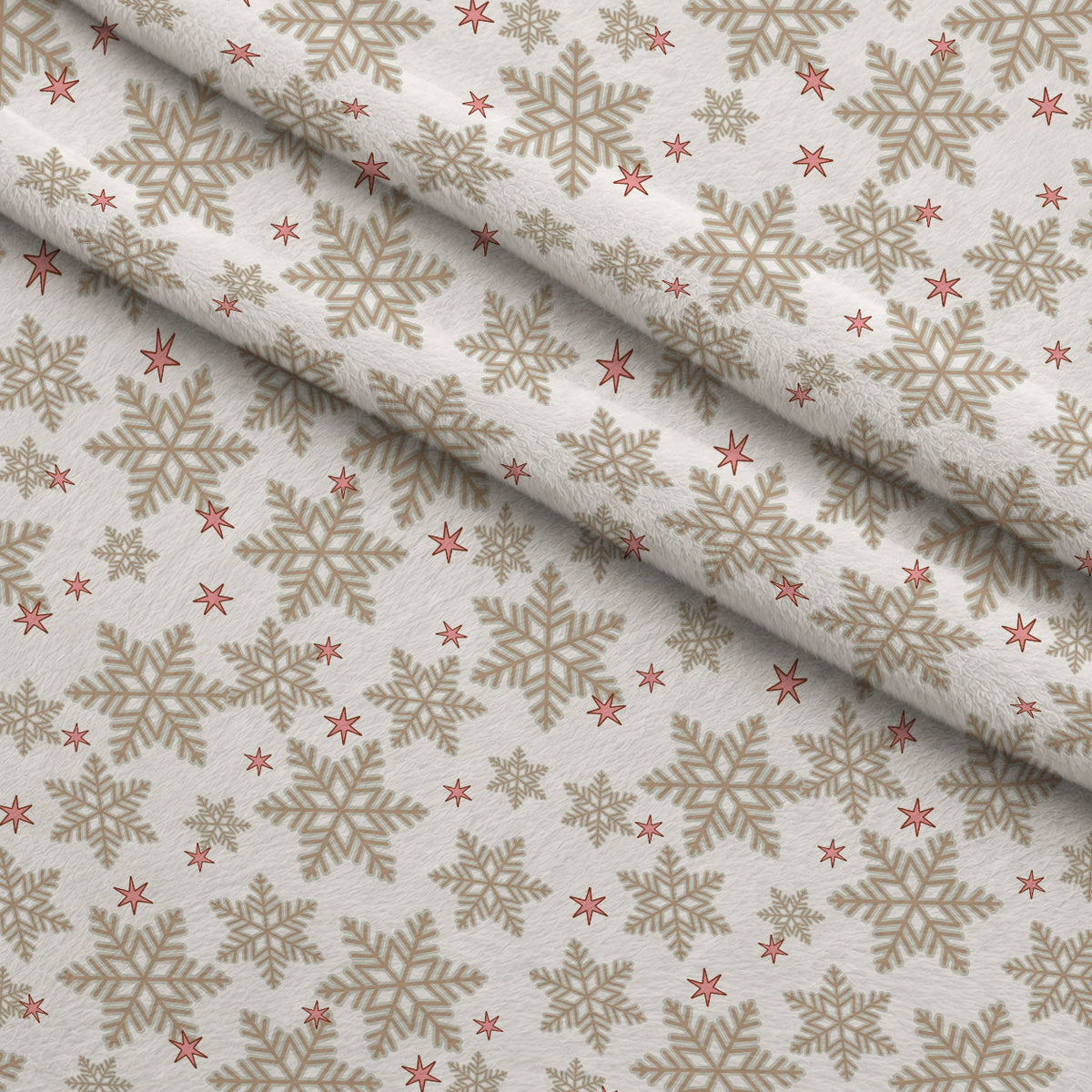 Cowboy Christmas Pattern 5 Fleece Fabric — fleece fabric folded close-up preview (mv-fleece-v1:lying)