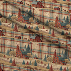 Cozy Cabin Tartan Pattern 4 Fleece Fabric — fleece fabric folded close-up preview (mv-fleece-v1:lying)