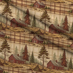 Cozy Cabin Tartan Pattern 6 Fleece Fabric — fleece fabric folded close-up preview (mv-fleece-v1:lying)