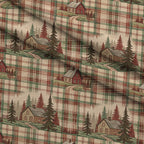 Cozy Cabin Tartan Pattern 9 Fleece Fabric — fleece fabric folded close-up preview (mv-fleece-v1:lying)