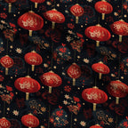 Crimson Festival Glow Pattern 12 Fleece Fabric — fleece fabric folded close-up preview (mv-fleece-v1:lying)