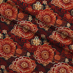 Crimson Festival Glow Pattern 4 Fleece Fabric — fleece fabric folded close-up preview (mv-fleece-v1:lying)
