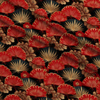 Crimson Festival Glow Pattern 8 Fleece Fabric — fleece fabric folded close-up preview (mv-fleece-v1:lying)
