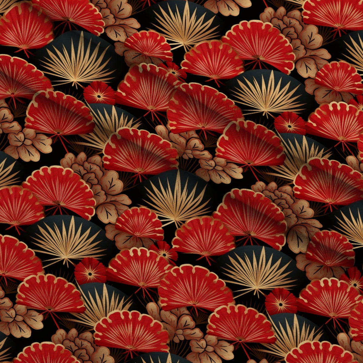 Crimson Festival Glow Pattern 8 Fleece Fabric — fleece fabric folded close-up preview (mv-fleece-v1:lying)