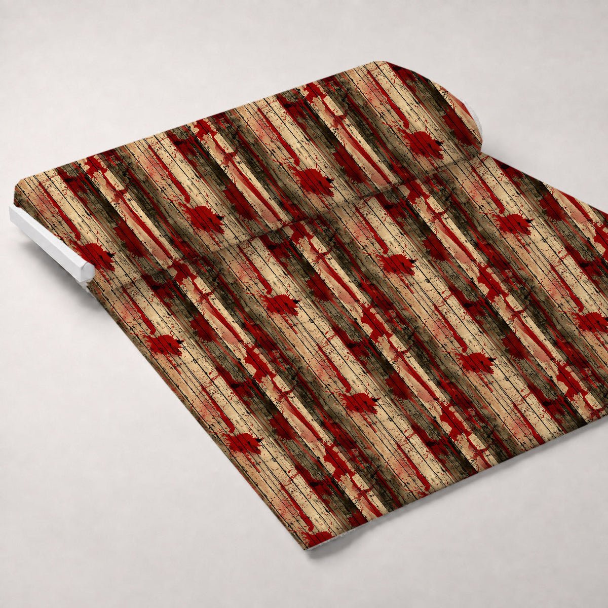 Crimson Splatter Pattern 13 Fleece Fabric — fleece fabric unrolled bolt preview (mv-fleece-v1:bolt)