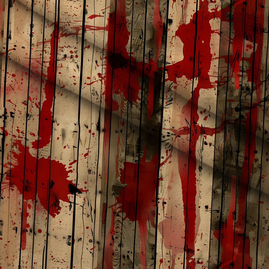 Crimson Splatter Pattern 13 Fleece Fabric — fleece fabric folded close-up preview (mv-fleece-v1:lying)