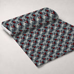 Crimson Thorns Pattern 1 Fleece Fabric — fleece fabric unrolled bolt preview (mv-fleece-v1:bolt)