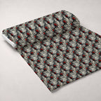 Crimson Thorns Pattern 10 Fleece Fabric — fleece fabric unrolled bolt preview (mv-fleece-v1:bolt)
