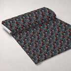 Crimson Thorns Pattern 2 Fleece Fabric — fleece fabric unrolled bolt preview (mv-fleece-v1:bolt)
